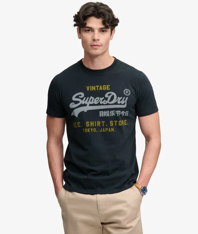 Streetwear Brand Vintage - Vintage Logo Heritage Relaxed Superdry Fashion