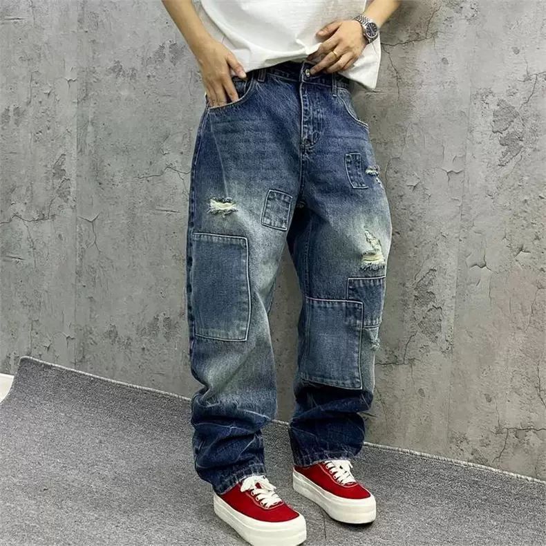 Brand Splicing Jeans Autumn Fa - огляд і ціна Streetwear Brand Denim