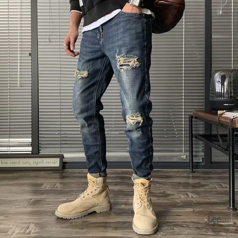 Ripped Jeans Men's Autumn New  - огляд і ціна Streetwear Brand Denim