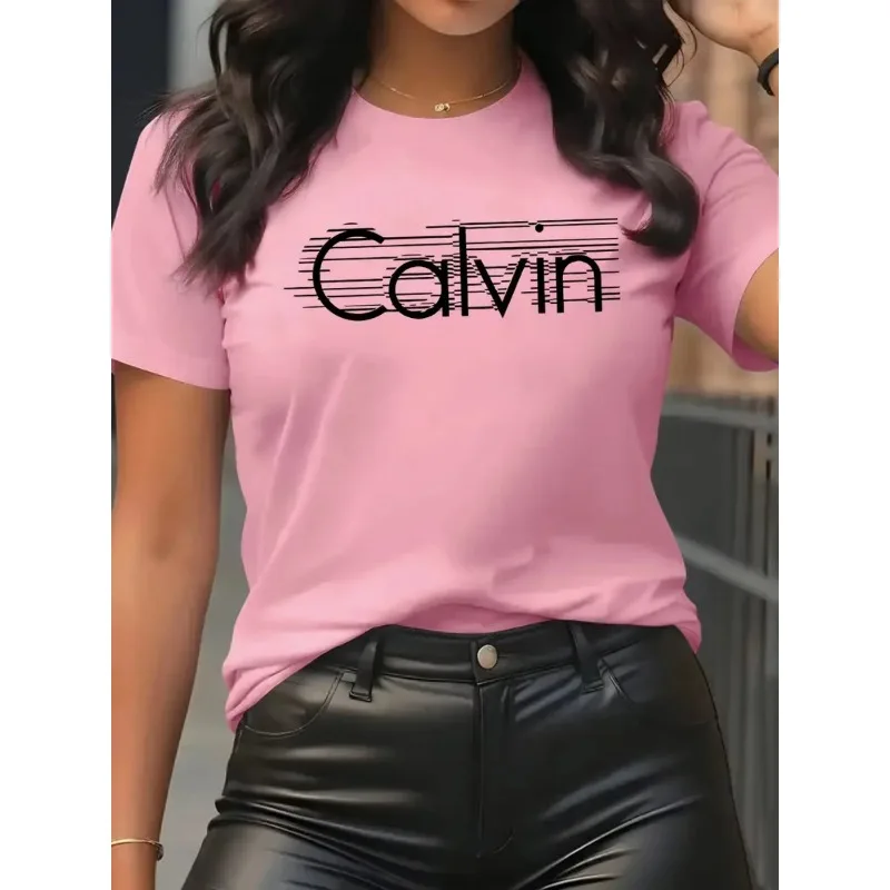 Calvin Women's T-Shirt Leisure - огляд і ціна Streetwear Brand Tees