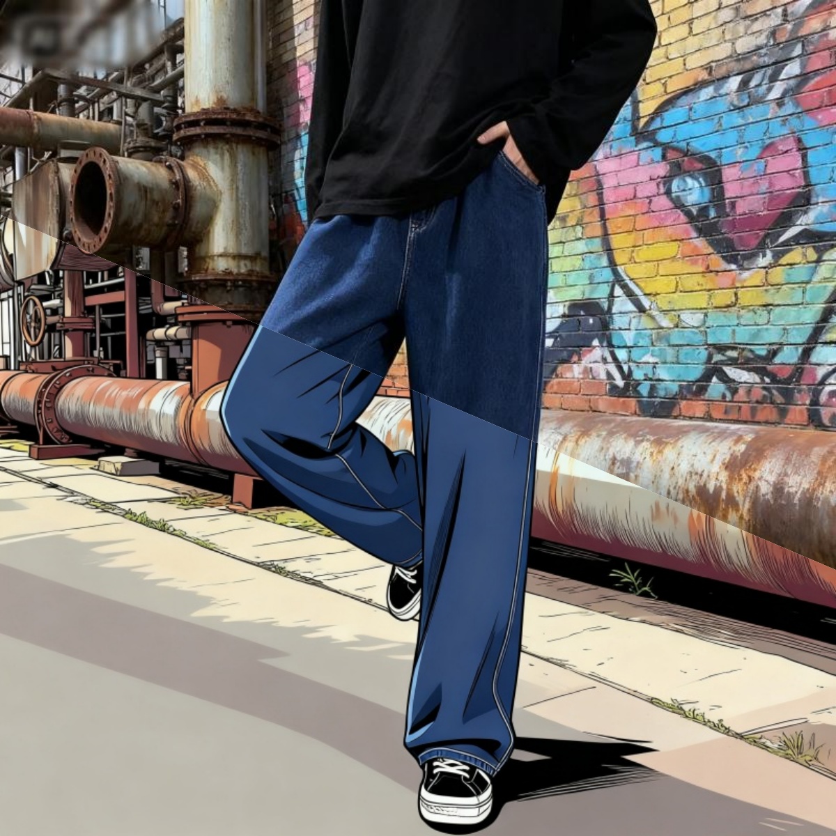 Korean Style Streetwear New Fa - огляд і ціна Streetwear Brand Denim